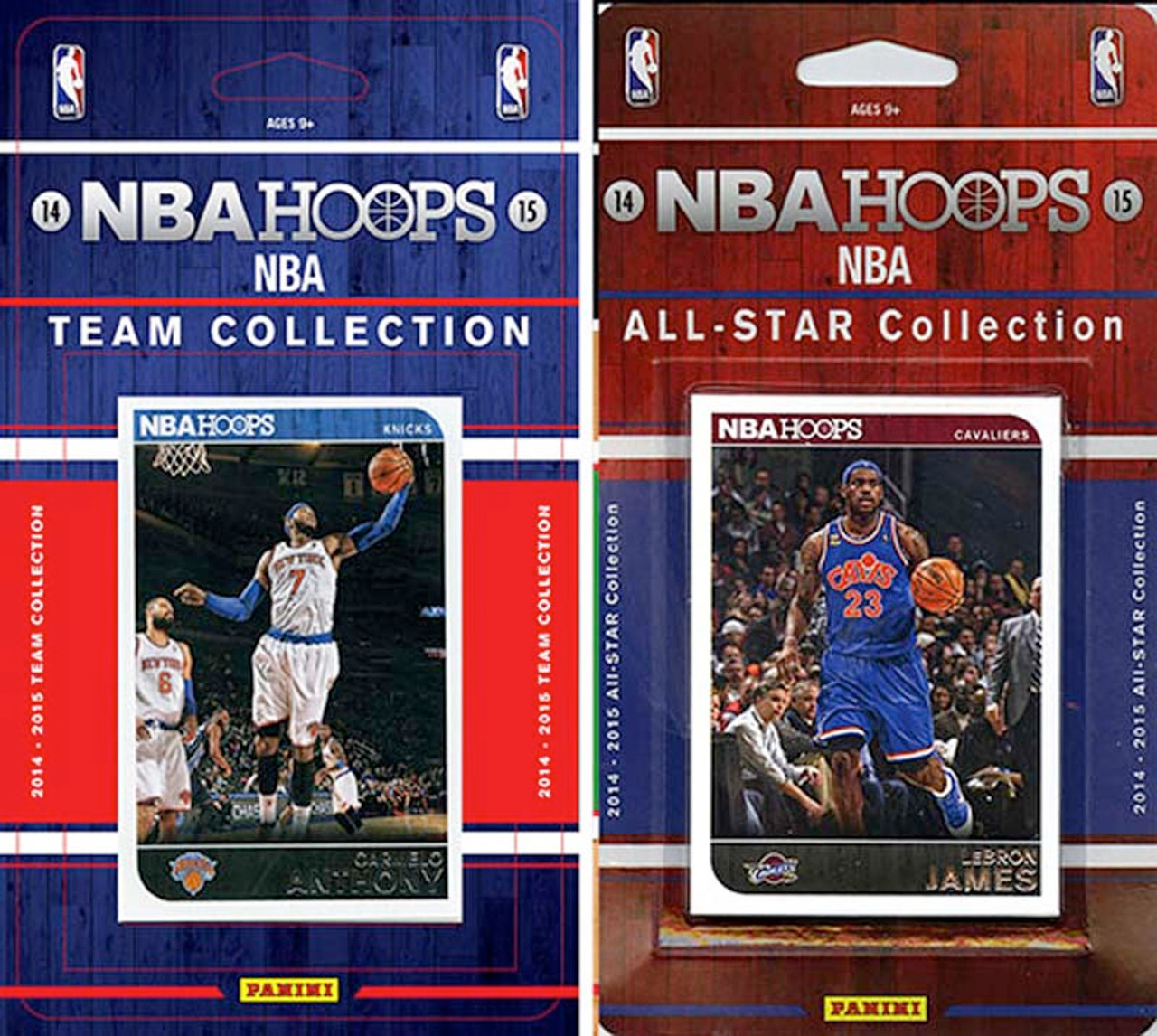 NBA New York Knicks Licensed 2014-15 Hoops Team Set Plus 2014-15 Hoops All-Star Set