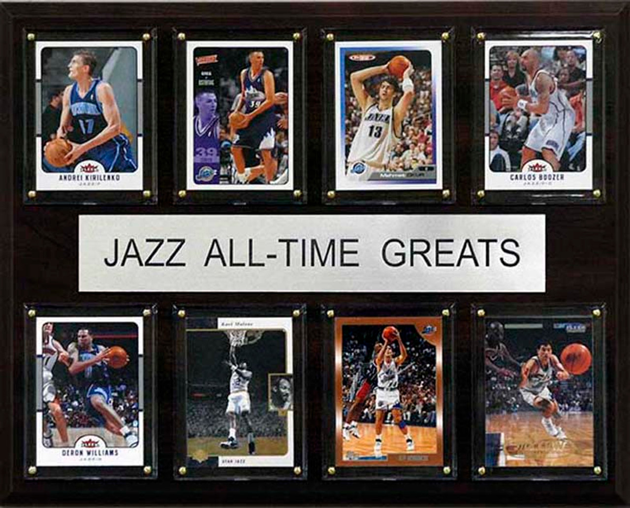 NBA 12"x15" Utah Jazz All-Time Greats Plaque