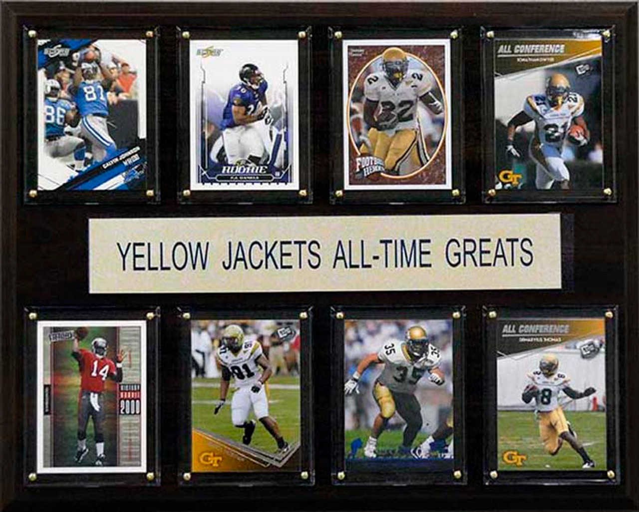NCAA Football 12"x15" Georgia Tech Yellow Jackets All-Time Greats Plaque