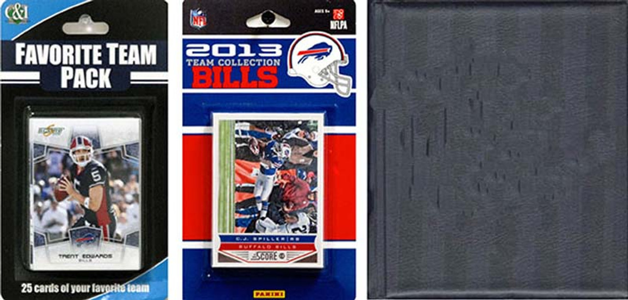 NFL Buffalo Bills Licensed 2013 Score Team Set and Favorite Player Trading Card Pack Plus Storage Album