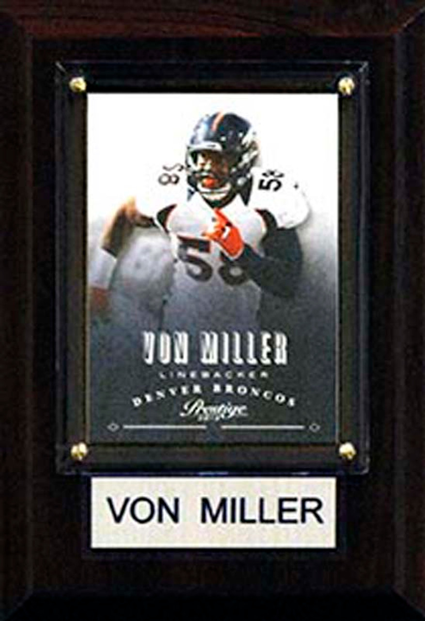 NFL 4"x6" Von Miller Denver Broncos Player Plaque