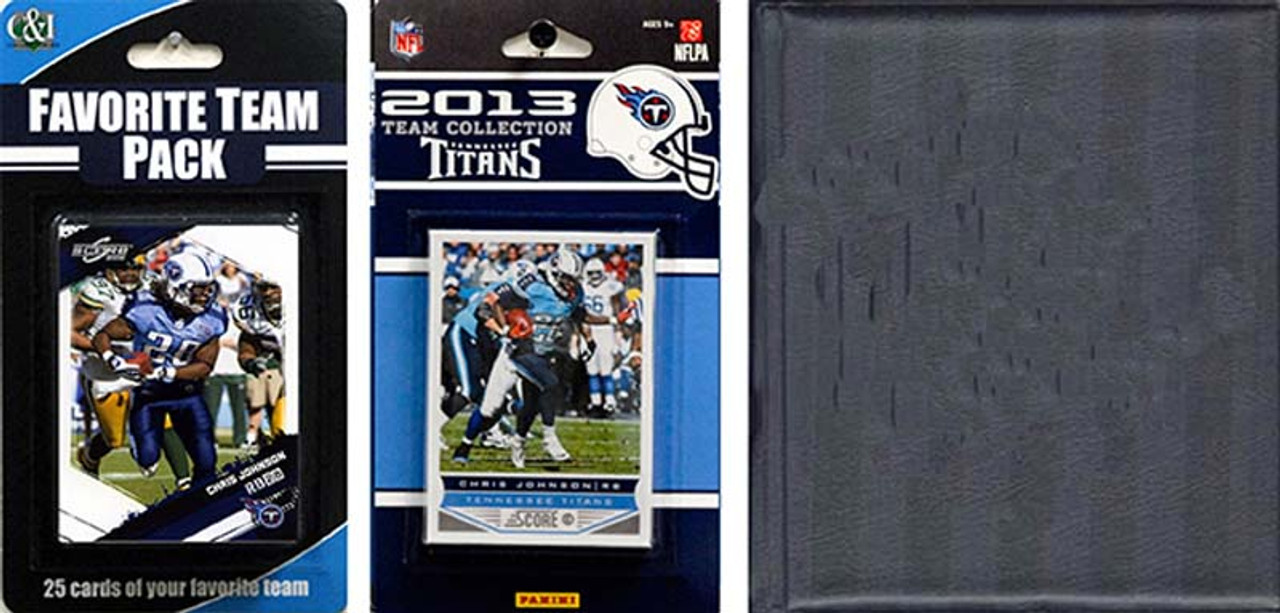 NFL Tennessee Titans Licensed 2013 Score Team Set and Favorite Player Trading Card Pack Plus Storage Album