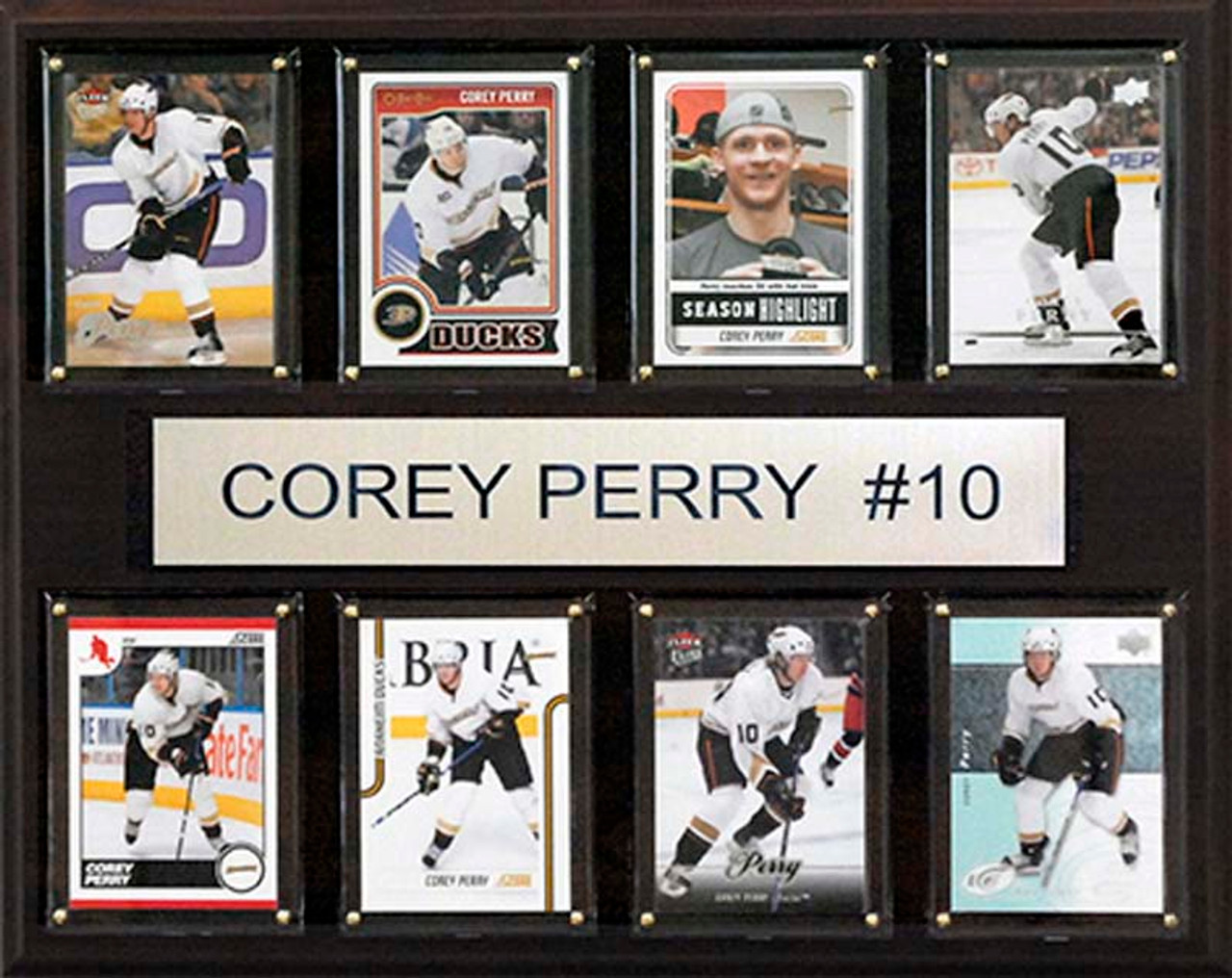 NHL 12"x15" Corey Perry Anaheim Ducks 8-Card Plaque