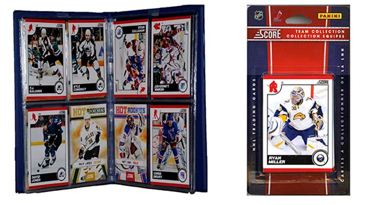 NHL Buffalo Sabres Licensed 2010 Score Team Set and Storage Album