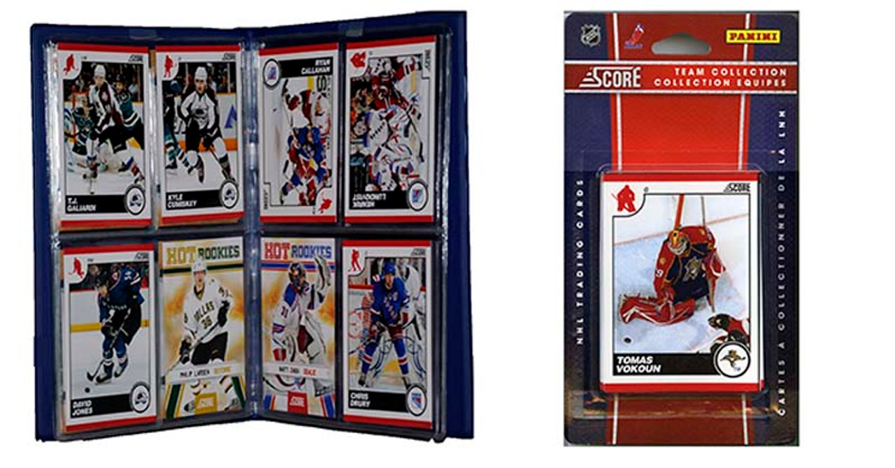 NHL Florida Panthers Licensed 2010 Score Team Set and Storage Album