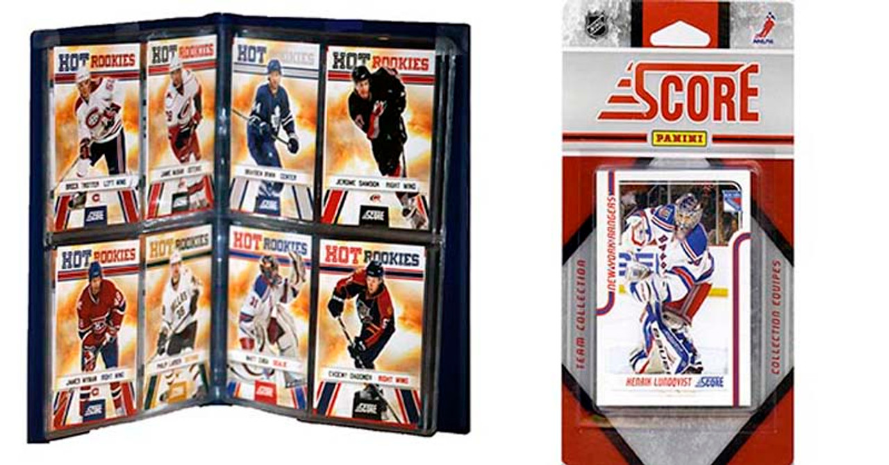 NHL New York Rangers Licensed 2011 Score Team Set and Storage Album