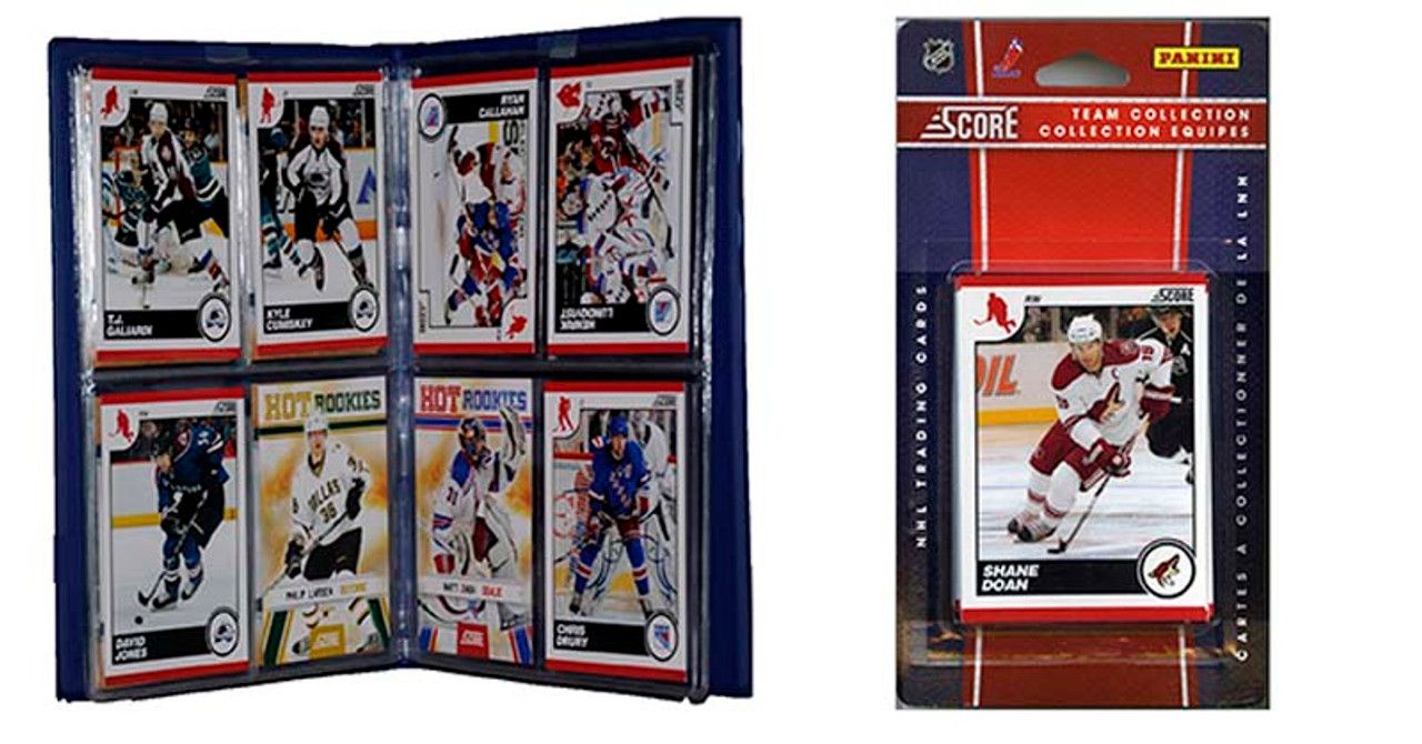 NHL Phoenix Coyotes Licensed 2010 Score Team Set and Storage Album