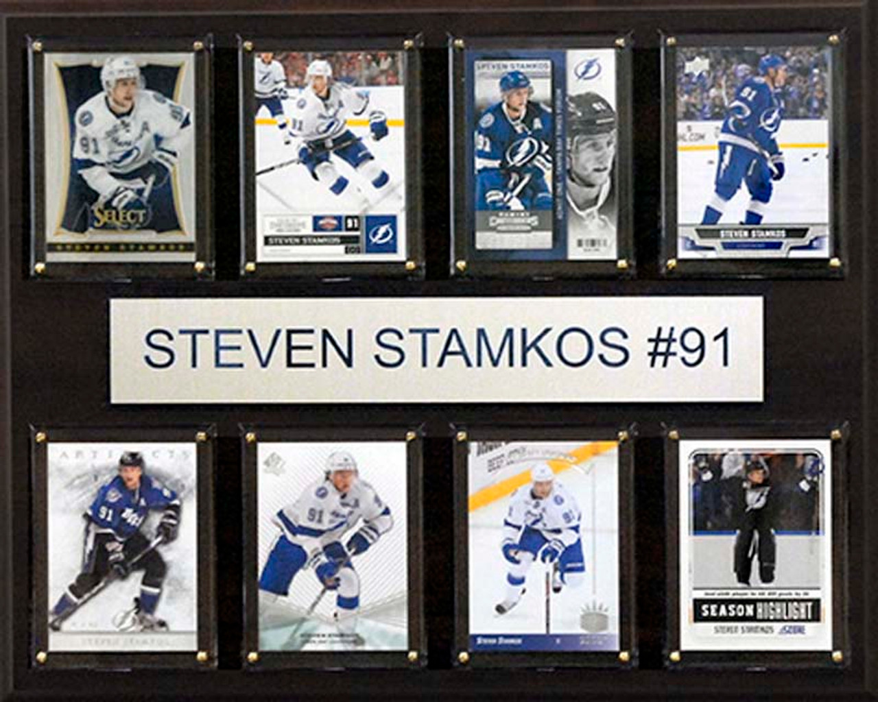 NHL 12"x15" Steven Stamkos Tampa Bay Lightning 8-Card Plaque