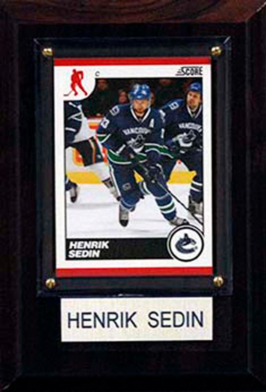 NHL 4"x6" Henrik Sedin Vancouver Canucks Player Plaque