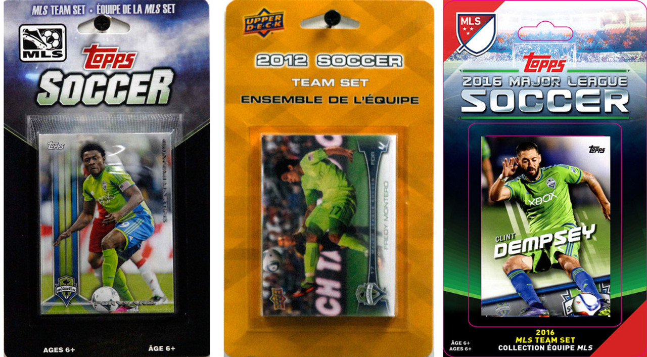 MLS Seattle Sounders 2 Different Licensed Trading Card Team Sets