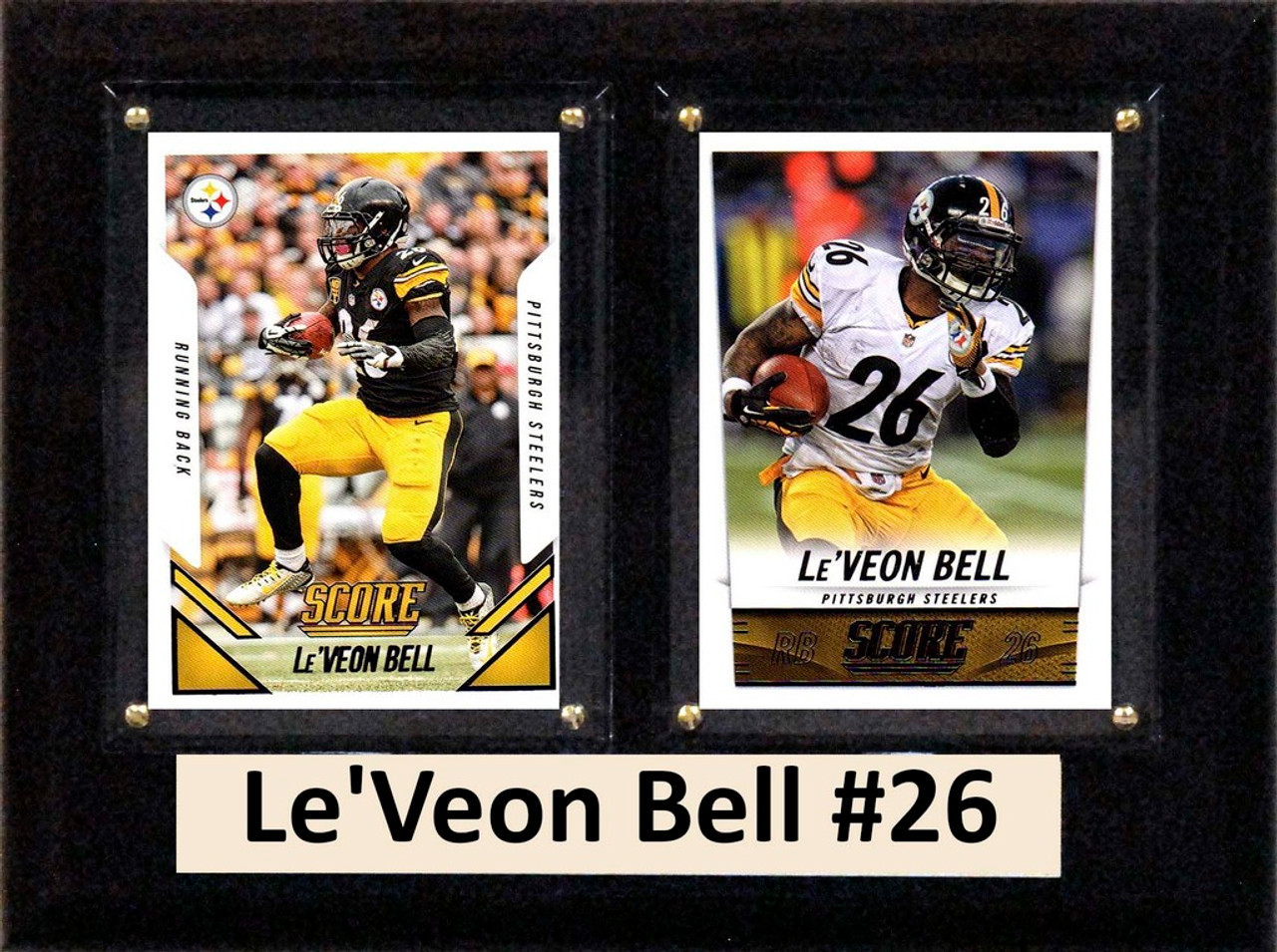 NFL 6"X8" Le'Veon Bell Pittsburgh Steelers Two Card Plaque