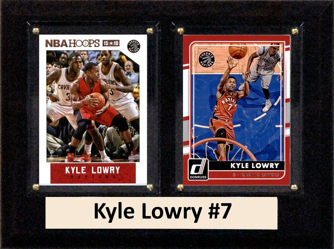 NBA 6"X8" Kyle Lowry Toronto Raptors Two Card Plaque