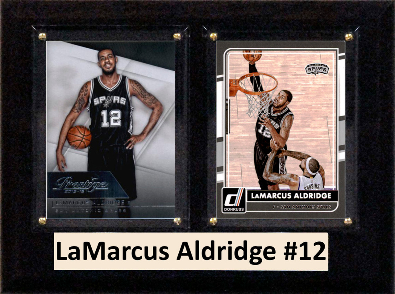 NBA 6"X8" LaMarcus Aldridge San Antonio Spurs Two Card Plaque