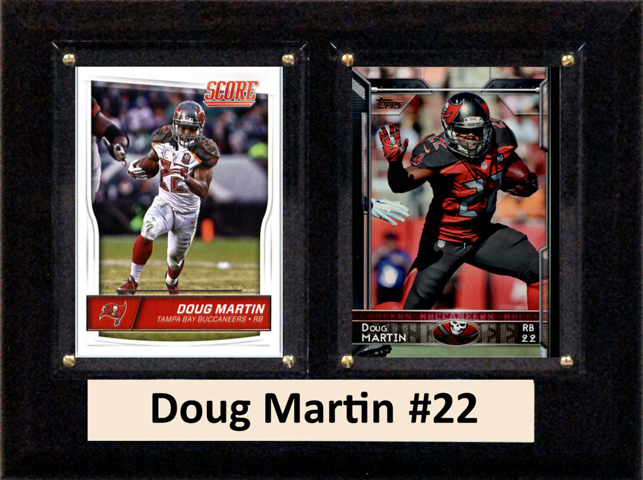 NFL 6"X8" Doug Martin Tampa Bay Buccaneers Two Card Plaque