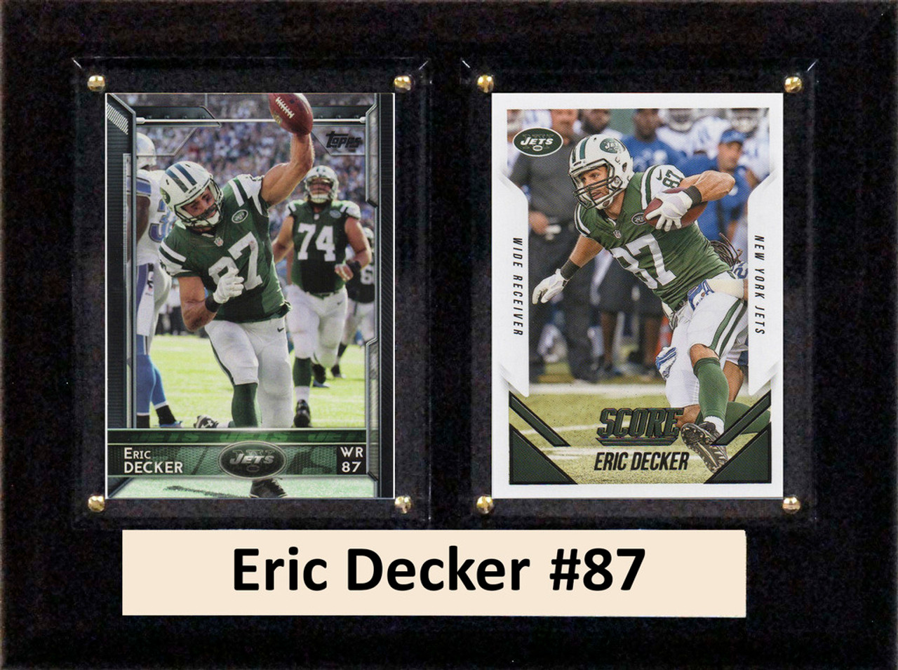 NFL 6"X8" Eric Decker New York Jets Two Card Plaque