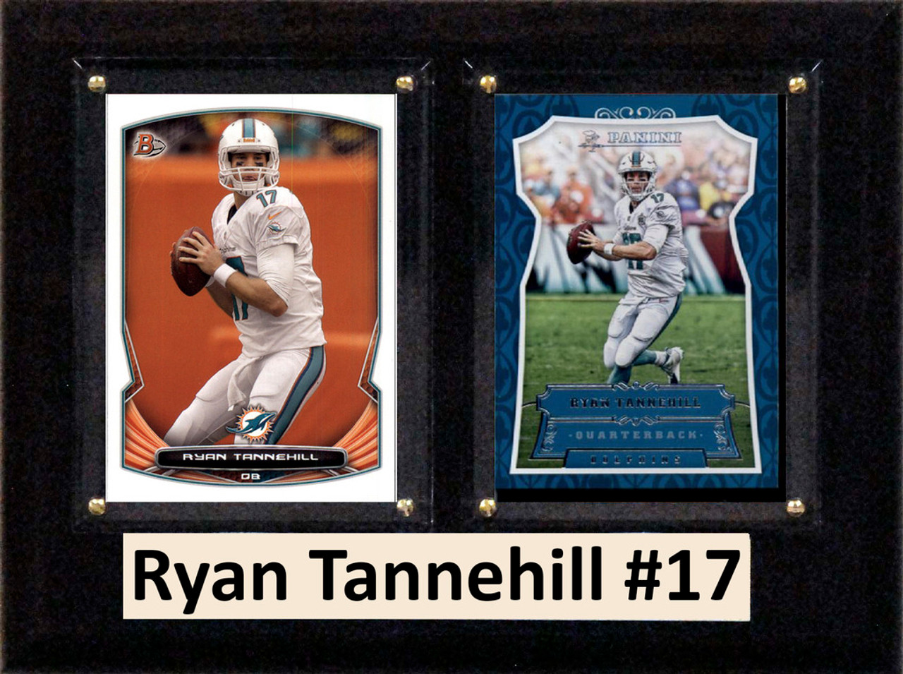 NFL 6"X8" Ryan Tannehill Miami Dolphins Two Card Plaque