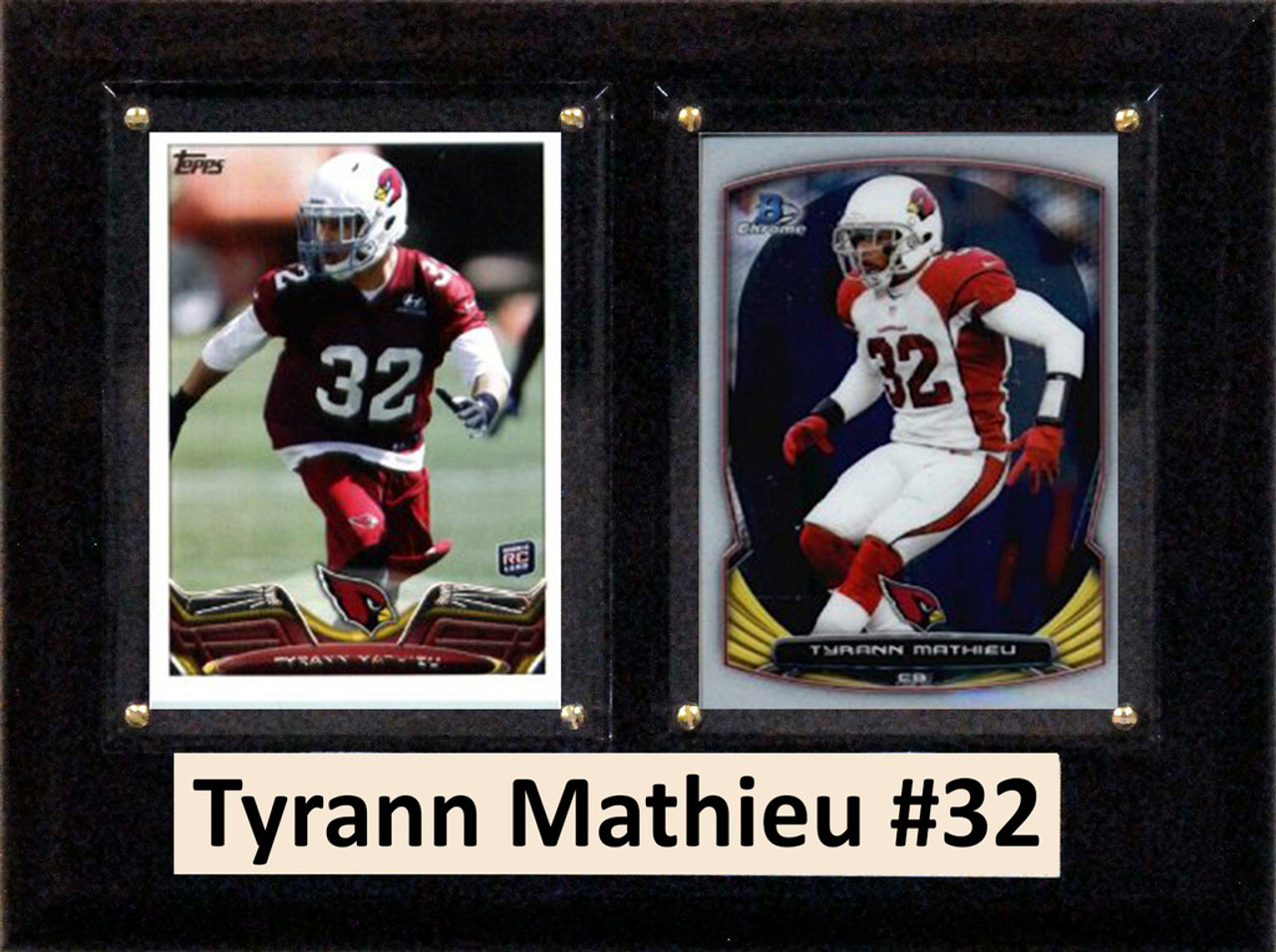 NFL 6"X8" Tyrann Mathieu Arizona Cardinals Two Card Plaque