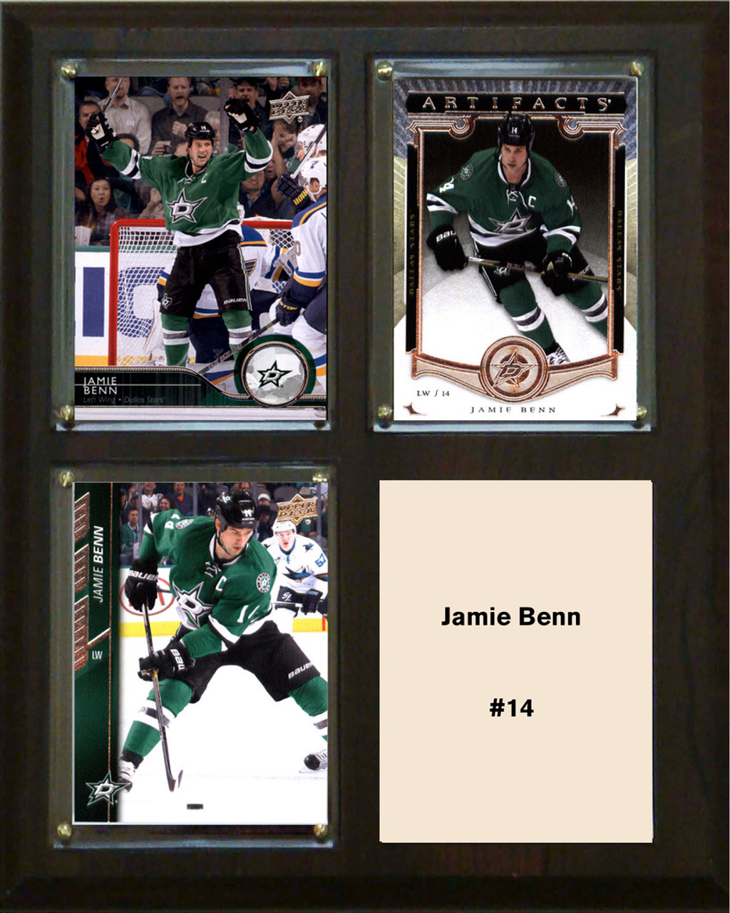NHL 8"x10" Jamie Benn Dallas Stars Three Card Plaque
