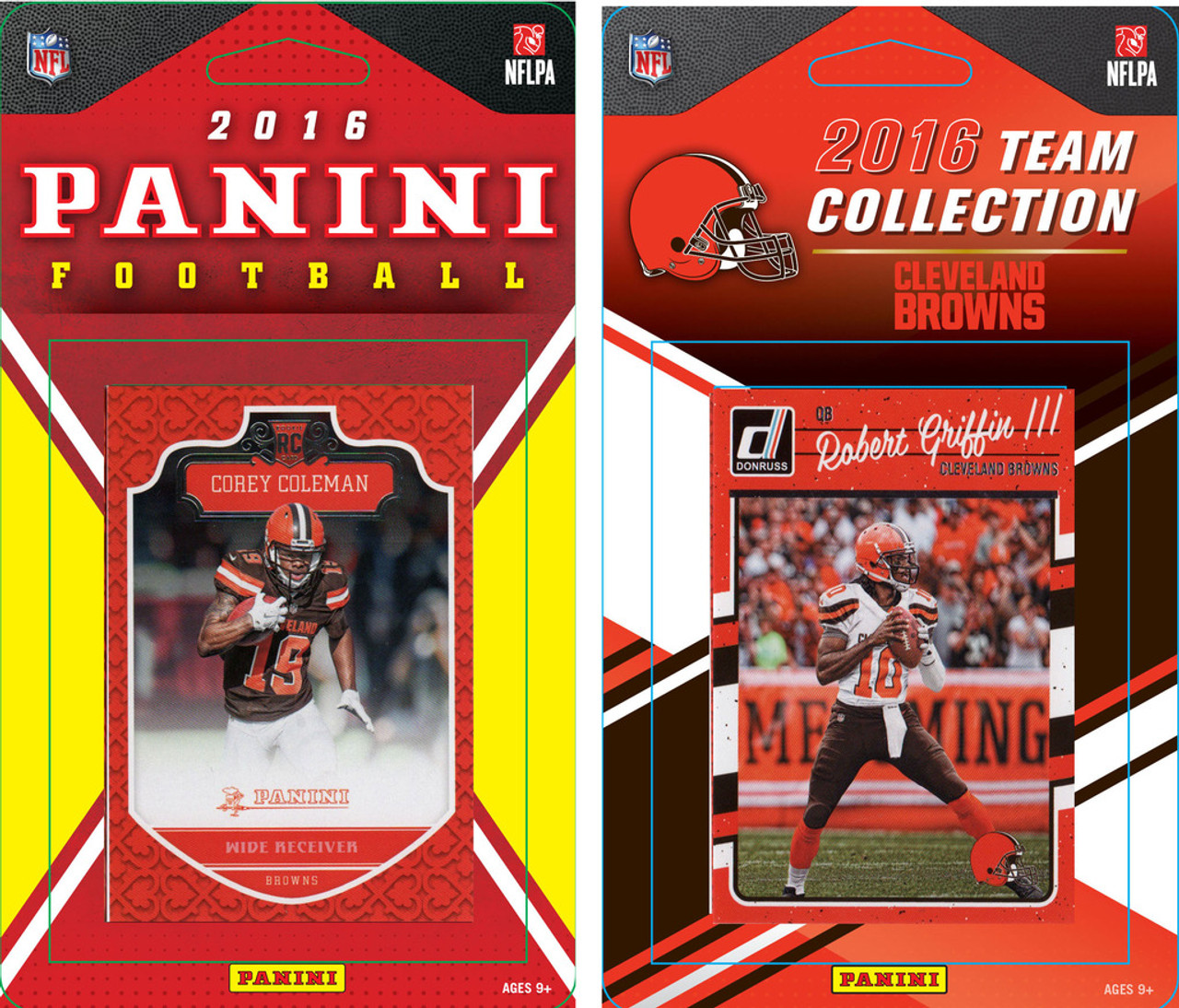 NFL Cleveland Browns Licensed 2016 Panini and Donruss Team Set