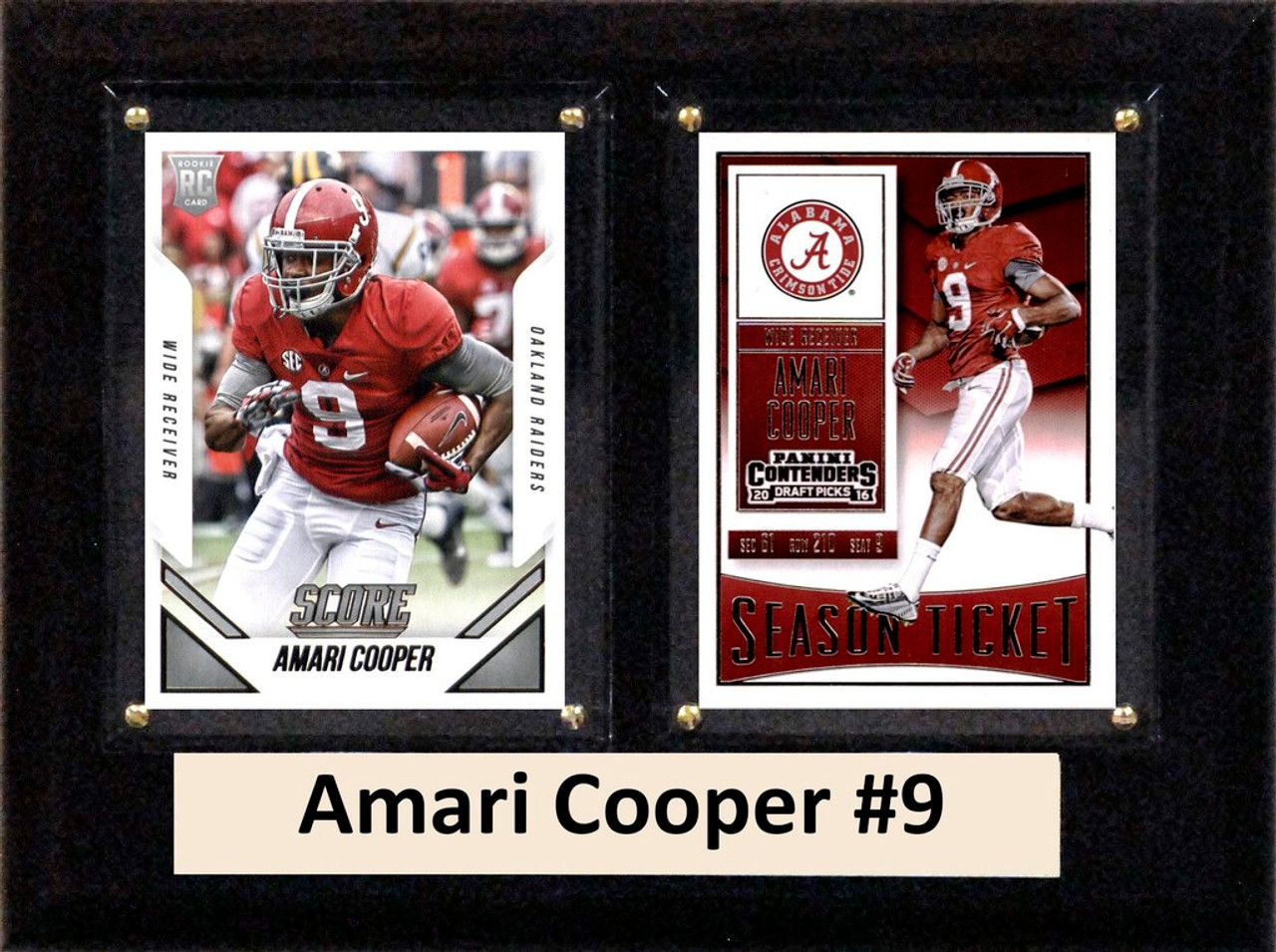 NCAA 6"X8" Amari Cooper Alabama Crimson Tide Two Card Plaque