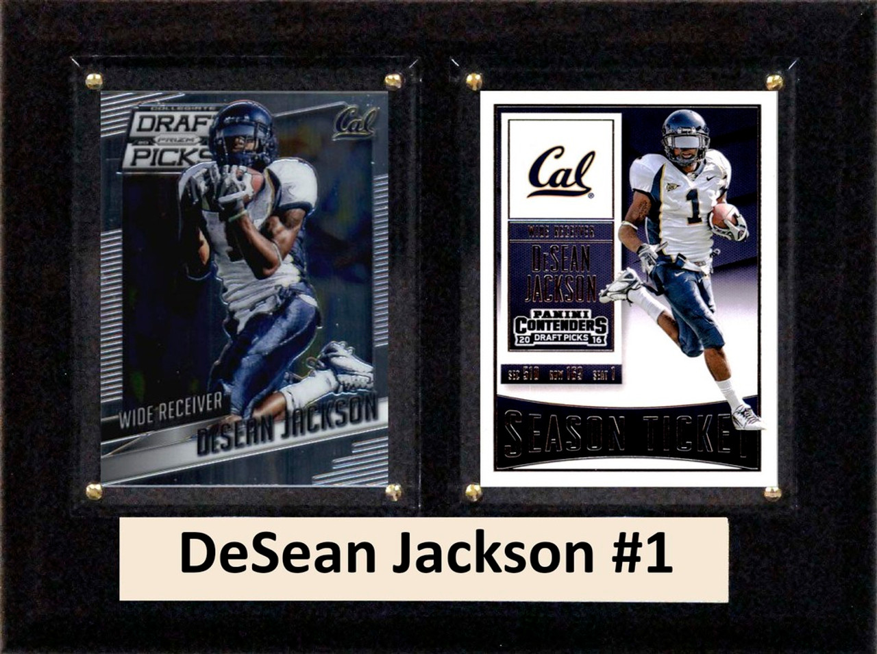 NCAA 6"X8" DeSean Jackson California Golden Bears Two Card Plaque