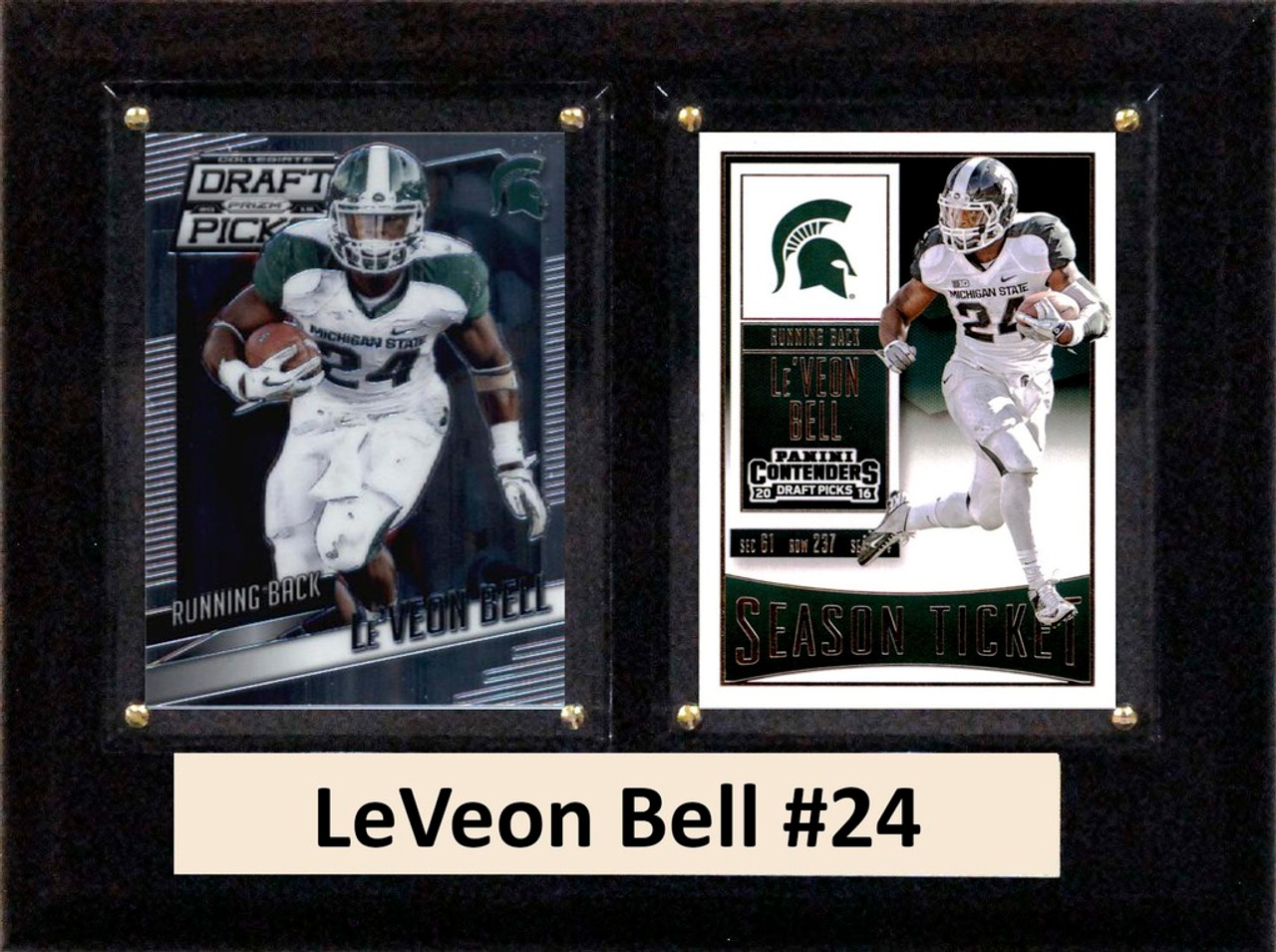 NCAA 6"X8" Le'Veon Bell Michigan State Spartans Two Card Plaque