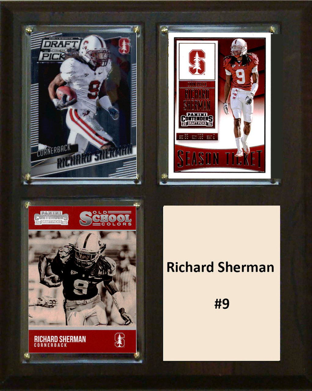 NCAA 8"X10" Richard Sherman Stanford Cardinal Three Card Plaque