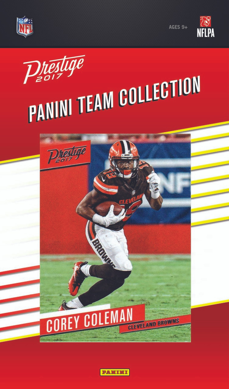 NFL Cleveland Browns Licensed 2017 Prestige Team Set.