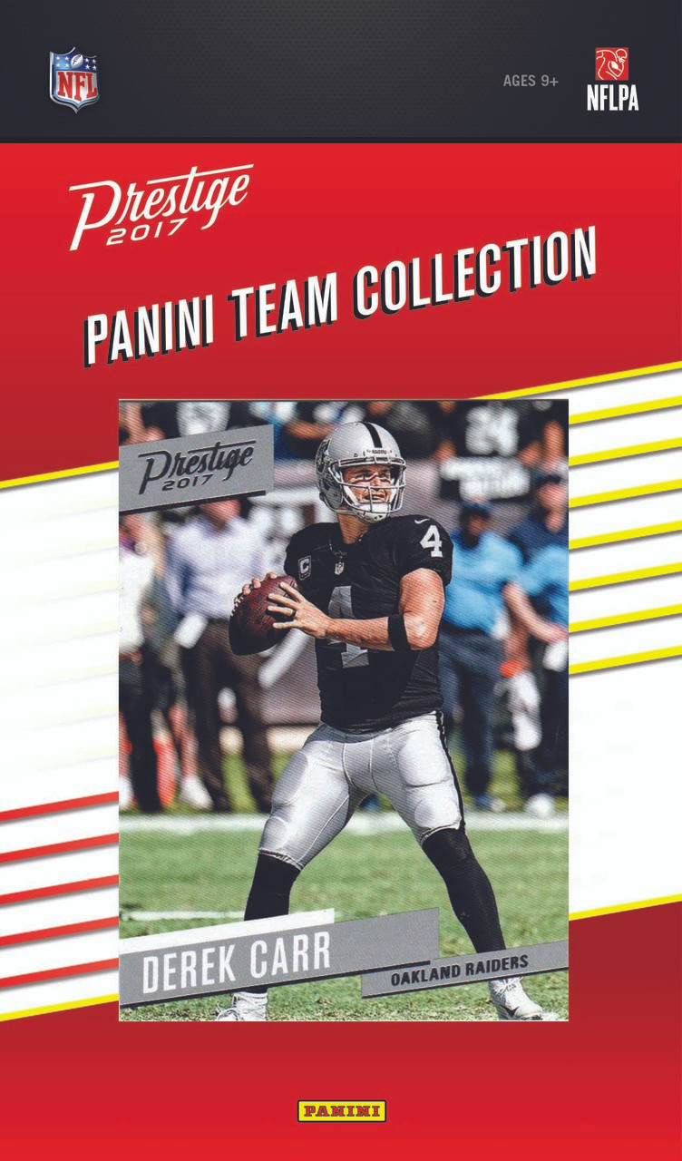 NFL Oakland Raiders Licensed 2017 Prestige Team Set.