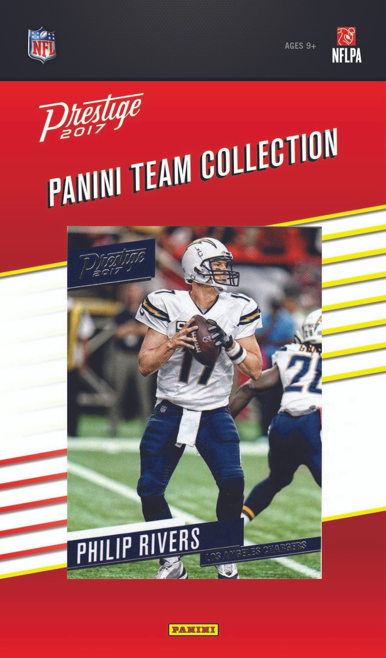 NFL Los Angeles Chargers Licensed 2017 Prestige Team Set.