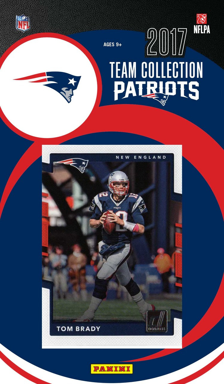 NFL New England Patriots Licensed 2017 Donruss Team Set.