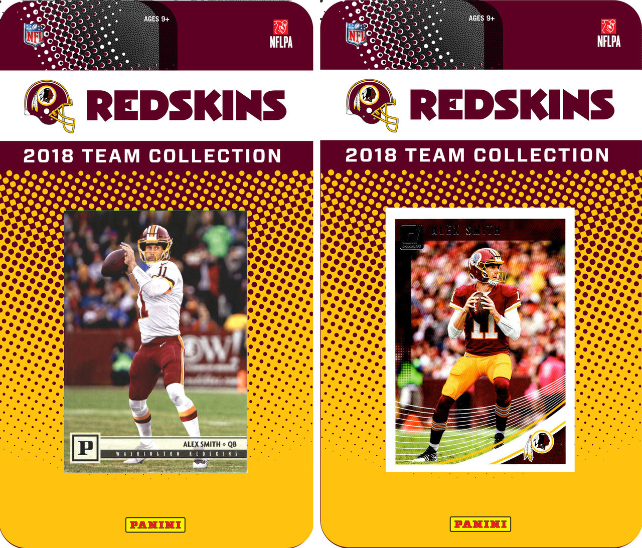 NFL Washington Redskins Licensed 2018 Panini and Donruss Team Set