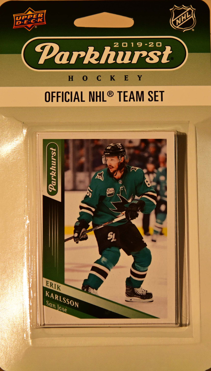 NHL San Jose Sharks 2019 Parkhurst Team Set