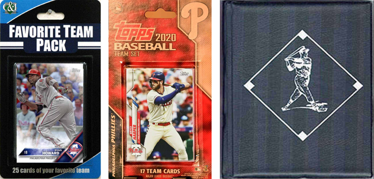 MLB Philadelphia Phillies Licensed 2020 Topps¬ Team Set and Favorite Player Trading Cards Plus Storage Album