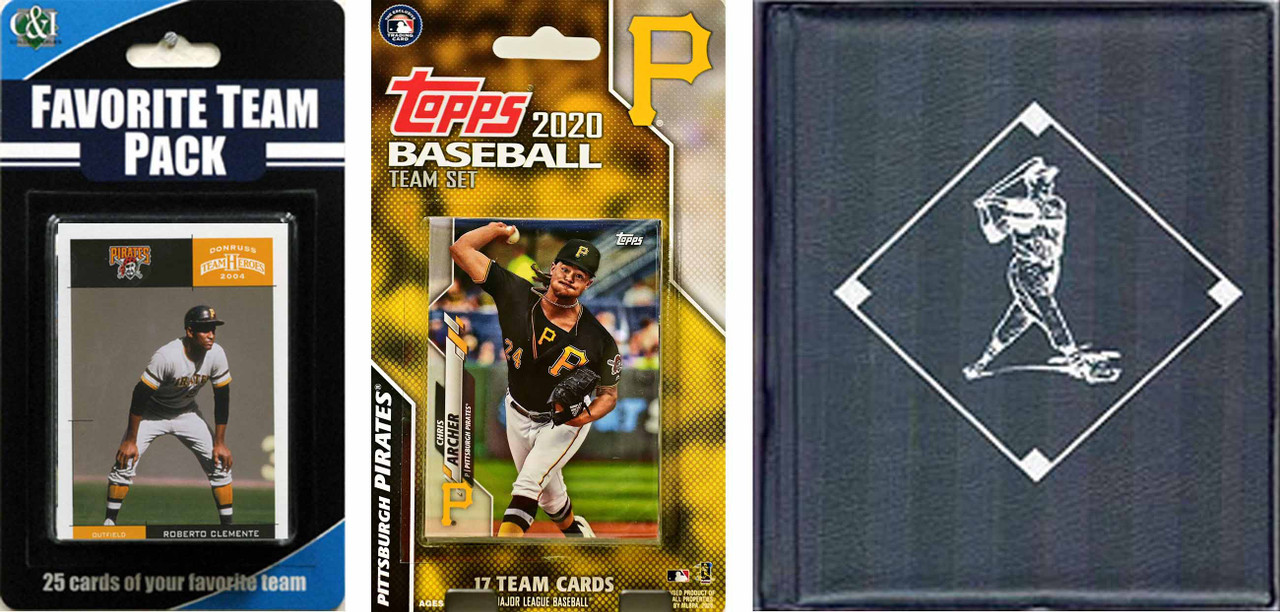 MLB Pittsburgh Pirates Licensed 2020 Topps¬ Team Set and Favorite Player Trading Cards Plus Storage Album