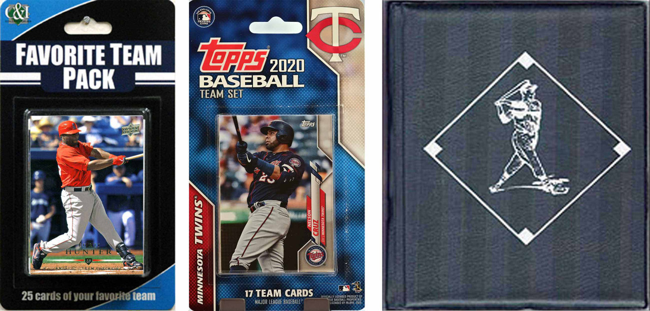 MLB Minnesota Twins Licensed 2020 Topps¬ Team Set and Favorite Player Trading Cards Plus Storage Album