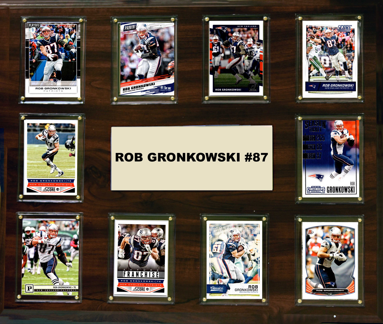 NFL 15"x18" Rob Gronkowski New England Patriots Player Plaque
