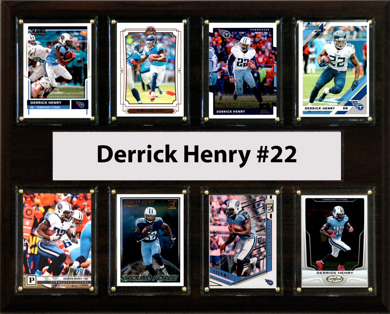 NFL 12"x15" Derrick Henry Tennessee Titans 8 Card Plaque