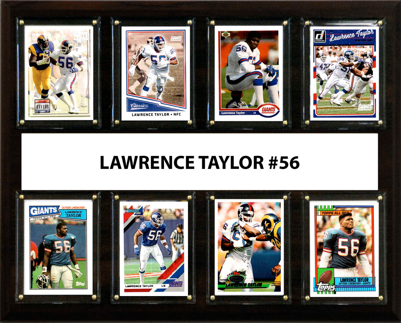NFL 12"x15" Lawrence Taylor New York Giants 8 Card Plaque
