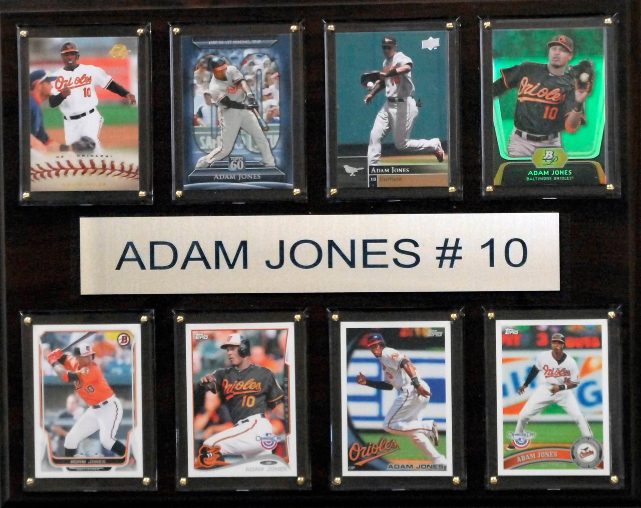 MLB 12"x15" Adam Jones Baltimore Orioles 8-Card Plaque