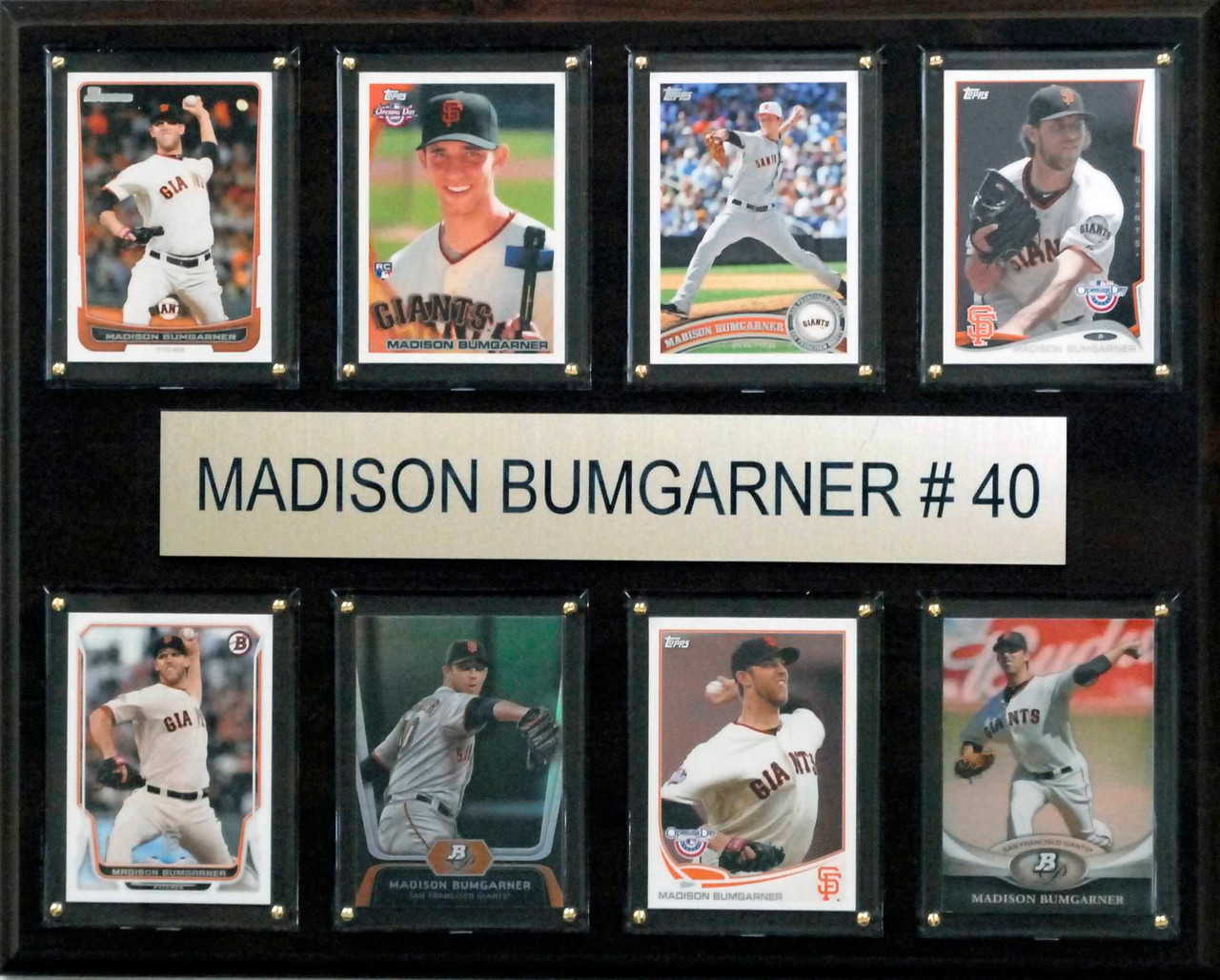 MLB 12"x15" Madison Bumgarner San Francisco Giants 8-Card Plaque