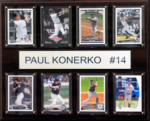 MLB 12"x15" Paul Konerko Chicago White Sox 8-Card Plaque