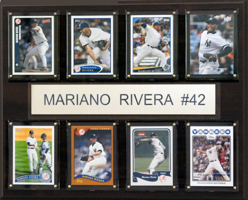 MLB 12"x15" Mariano Rivera New York Yankees 8-Card Plaque
