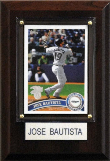MLB 4"x6" Jose Bautista Toronto Blue Jays Player Plaque