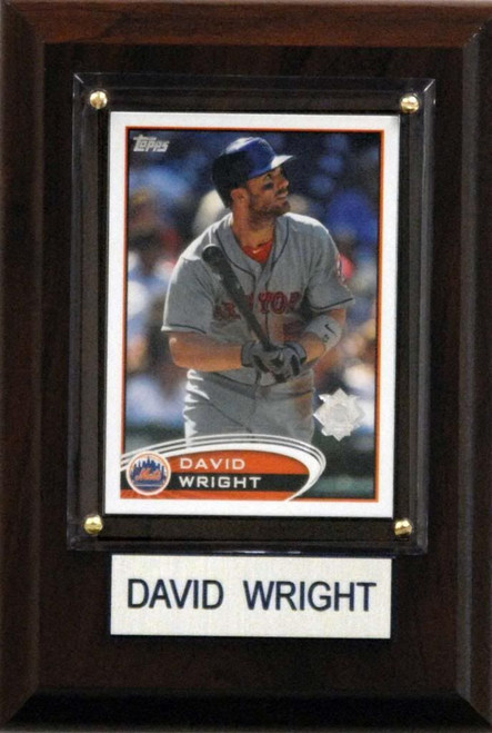 MLB 4"x6" David Wright New York Mets Player Plaque