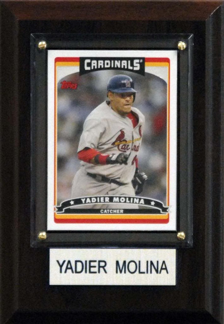 MLB 4"x6" Yadier Molina St. Louis Cardinals Player Plaque