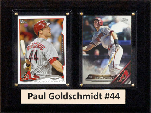 MLB6"X8"Paul Goldschmidt Arizona Diamondbacks Two Card Plaque