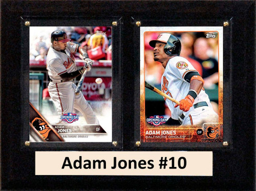 MLB6"X8"Adam Jones Baltimore Orioles Two Card Plaque