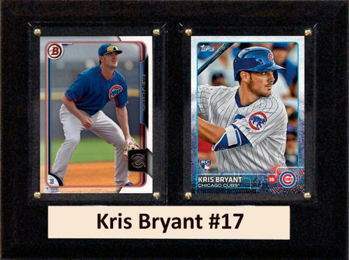 MLB6"X8"Kris Bryant Chicago Cubs Two Card Plaque