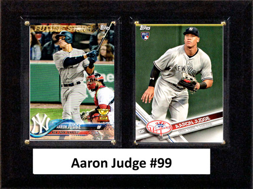 MLB6"x8"Aaron Judge New York Yankees Two Card Plaque
